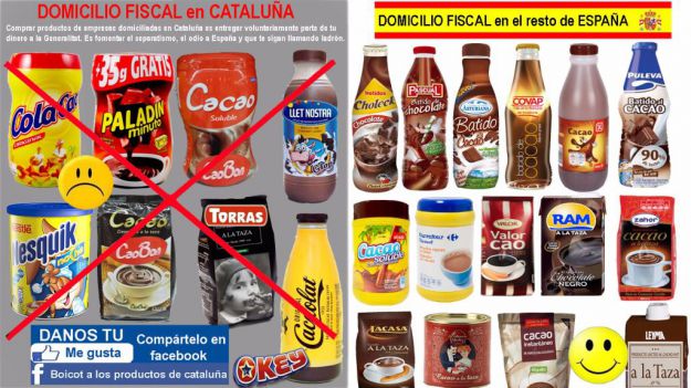 No boicoteen los productos catalanes