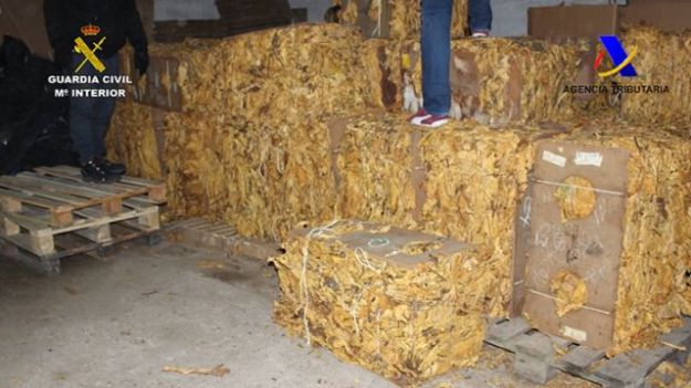 14 toneladas de picadura de tabaco ilegales iban a ser puestas a la venta a través de Internet