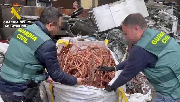 Desarticulan banda que robó 1,7 millones en cobre en varias comunidades