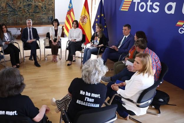 Sánchez se reúne con víctimas de inundaciones en Valencia y anuncia plan preventivo