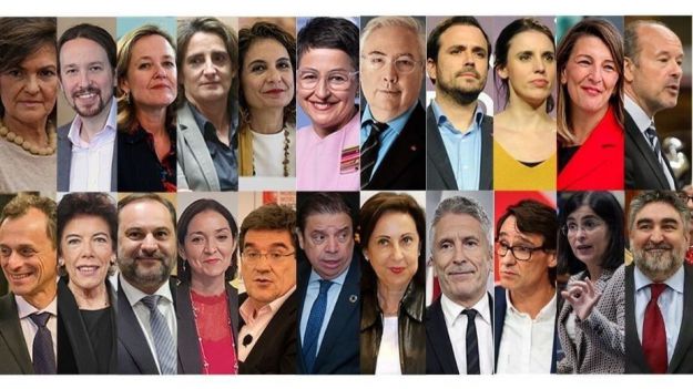 Así se compone el primer Gobierno de coalición de la democracia