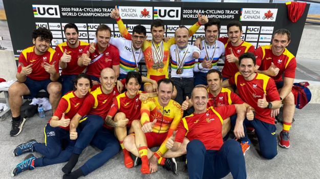 La Selección Española de Ciclismo Adaptado en Pista cierra el Mundial con 10 medallas