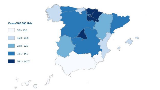 1.002 muertos por coronavirus España, 235 más en un solo día