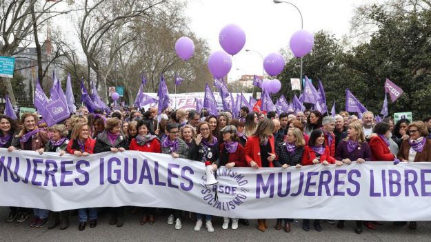 El Gobierno cifra en más de 600.000 las personas que asistieron el 8-M a las marchas por el Día de la Mujer