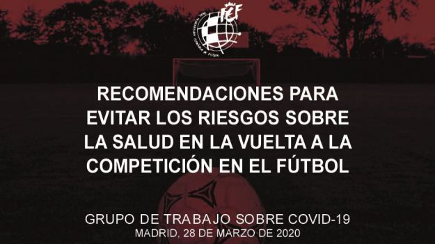 Recomendaciones de salud para la vuelta a la competición de la RFEF