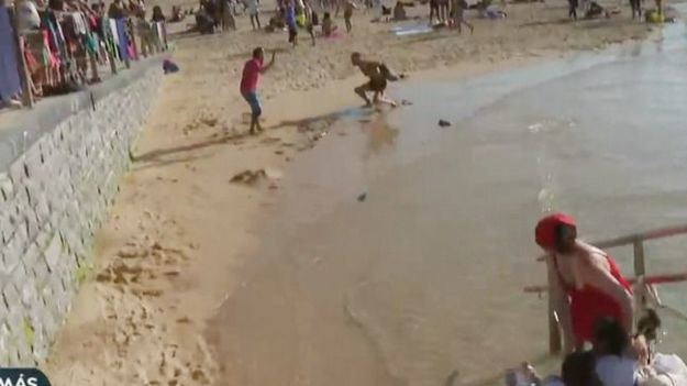 [VÍDEO] Agreden en directo un periodista de laSexta en la Playa de la Concha de San Sebastián