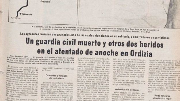 Condenado a 74 años de cárcel un etarra por un atentado en el que murió un guardia civil