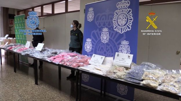 Golpe al narcotráfico con la mayor aprehensión de drogas sintéticas en la historia de España