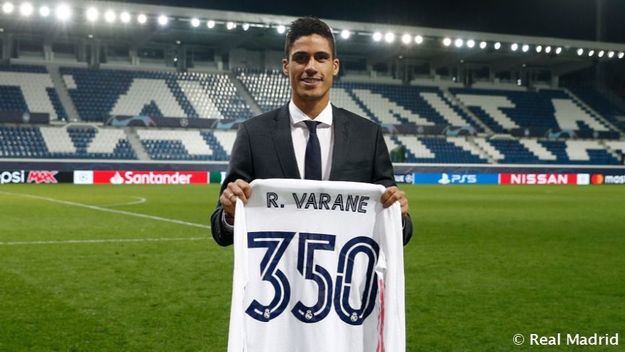 Varane: "Para mí es un orgullo llegar a 350 partidos con el Real Madrid"