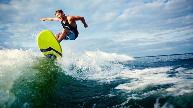 Deportes pasados por agua en un lugar idílico