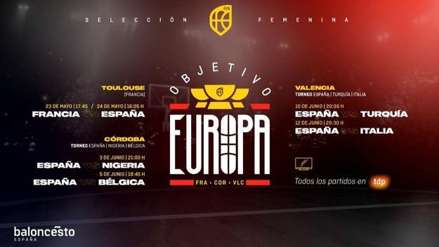 Seis partidos de preparación rumbo al Eurobasket 2021