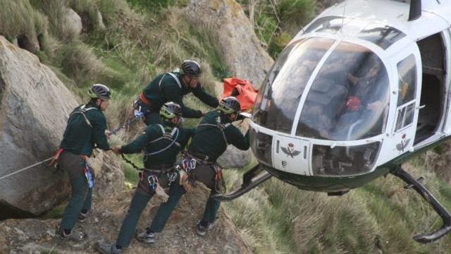 El Servicio de Montaña de la Guardia Civil realizó 950 intervenciones durante 2016 en las que se rescató a 101 fallecidos y se socorrió a 562 heridos y 771 ilesos