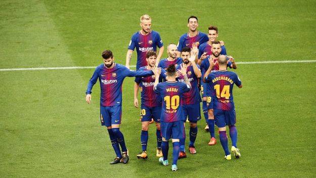 El Barça golea a puerta cerrada por el 1-O