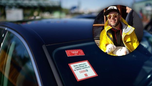 Suceso inaudito en Madrid: Un conductor de VTC arrastra durante 10 metros a un golfista invidente