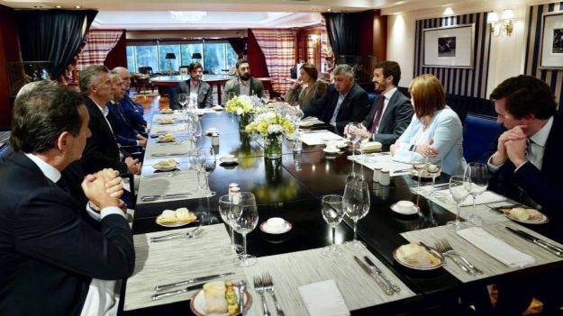 Pablo Casado en su visita a Buenos Aires