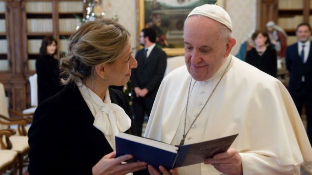 Ciudadanos muy críticos con el viaje de Yolanda Díaz al Vaticano
