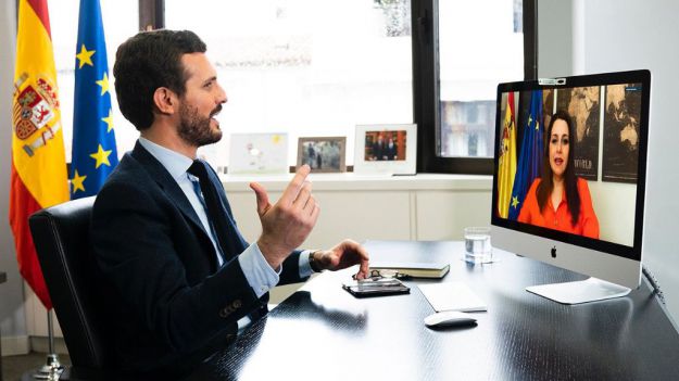 Inés Arrimadas y Pablo Casado