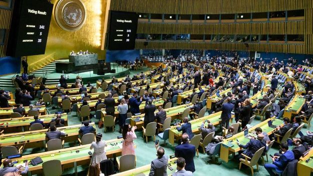 La ONU adopta una resolución que deplora la agresión rusa