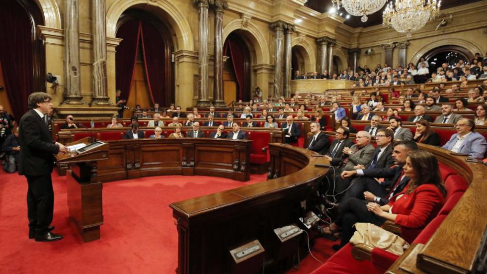 Discurso íntegro en el que Puigdemont declara la independencia de Cataluña y la suspende