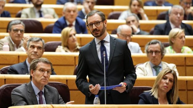 Maroto: "El PP sí quiere este debate y Sánchez está muy incómodo en debatir con Feijóo"