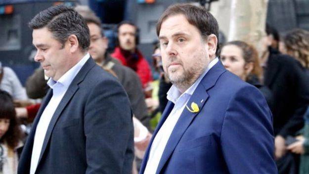 Prisión sin fianza a Junqueras y a otros siete ‘exconsellers’