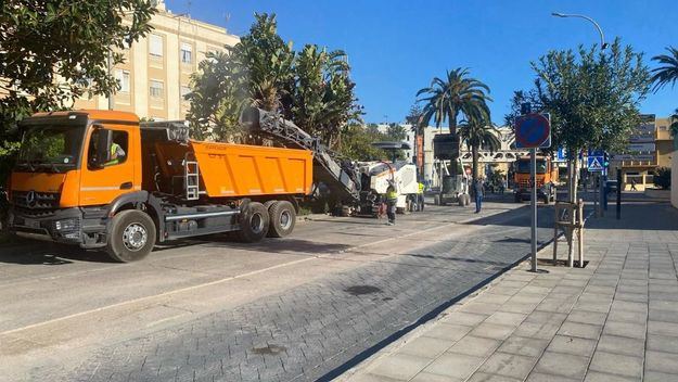 Fomento ultima estos días las obras en la Avenida de la Marina Española