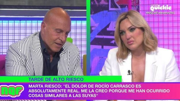 'Ni que fuéramos shhh' ('Sálvame'): Marta Riesco pide perdón a Rocío Carrasco