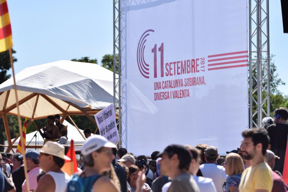 La Diada reúne a Ada Colau y Pablo Iglesias