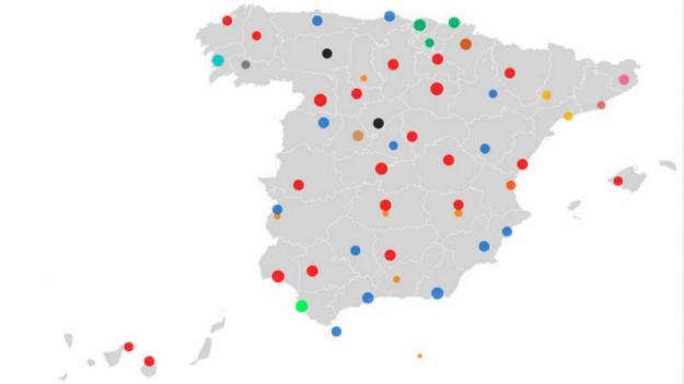 Constitución de ayuntamientos provincia por provincia