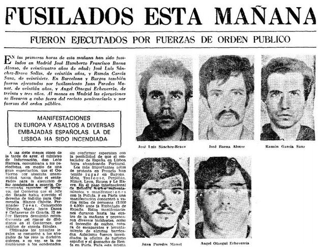 El FRAP revive como primer 'trending topic' en España 42 años después de su disolución