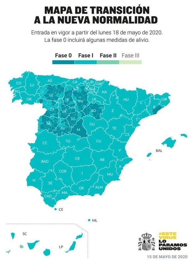 Madrid, Barcelona y más de la mitad de Castilla y León se quedan en fase cero pero con menos restricciones