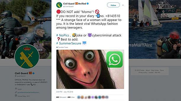 Momo Challenge: un padre denuncia a Youtube, WhatsApp y al Estado francés