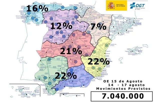 Dispositivo especial de tráfico activado por el puente del 15 de agosto
