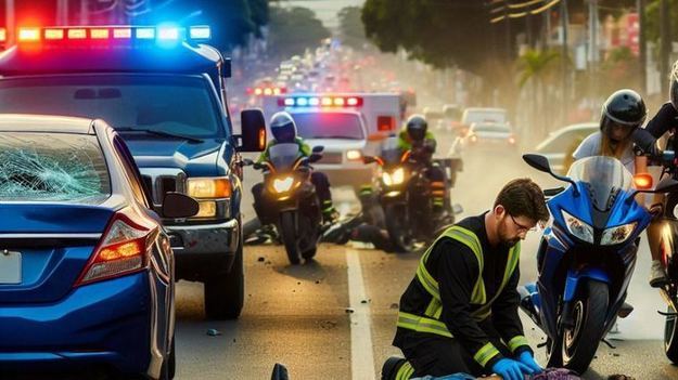 Accidente entre coche y moto en Logroño deja un herido