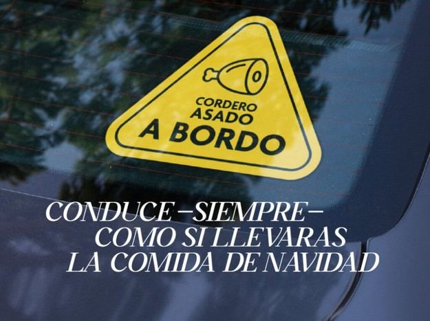 Nueva campaña de la DGT: 'Conduce como si llevaras el plato principal de Navidad'