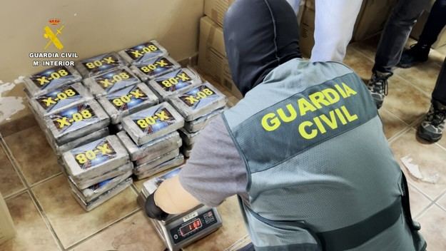 La Guardia Civil desmantela la mayor red de tráfico de cocaína en Almería