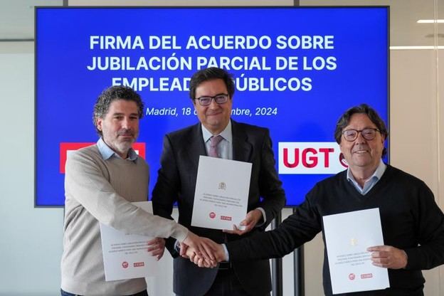 Gobierno y sindicatos reestablecen la jubilación parcial para empleados públicos