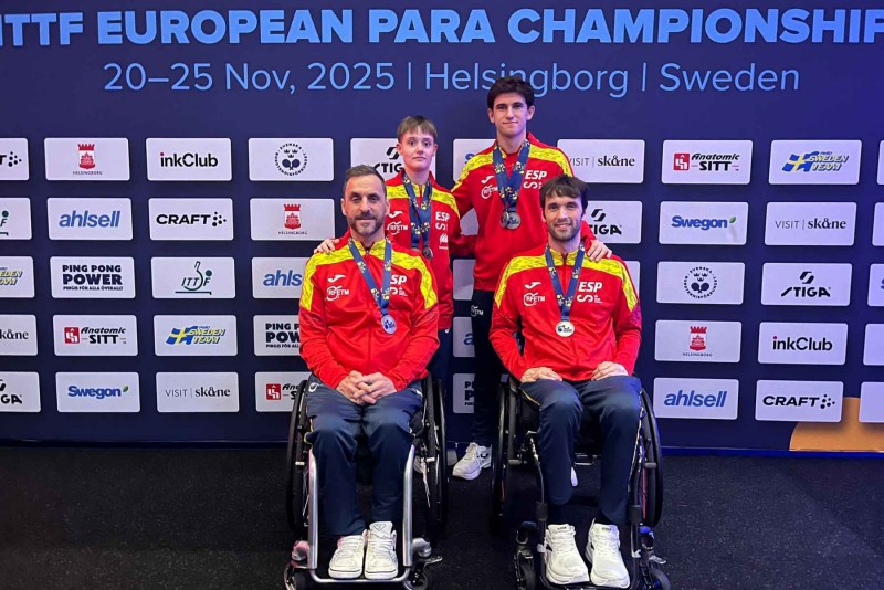 España obtiene seis medallas en el Europeo Paralímpico de Tenis de Mesa