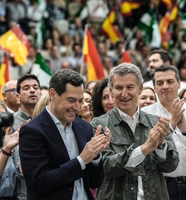 Feijóo: Andalucía debe decidir entre el modelo de Sánchez y Montero o el de Juanma Moreno