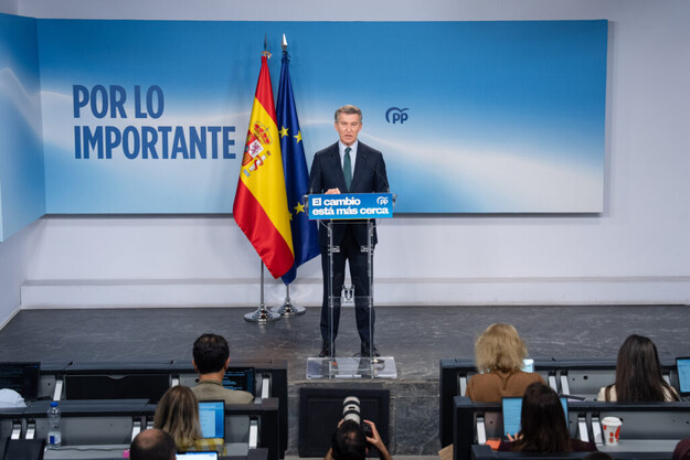 Feijóo destaca la importancia de las elecciones para el futuro de España frente a Sánchez
