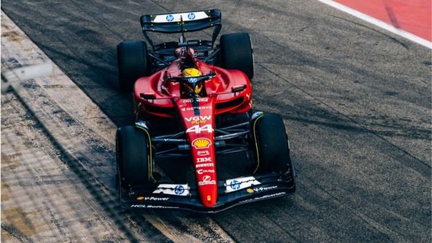 Hamilton realiza otra jornada de pruebas con Ferrari en Barcelona