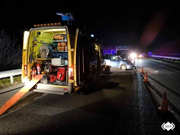 Tres heridos en accidente de tráfico en la A-8 en El Franco