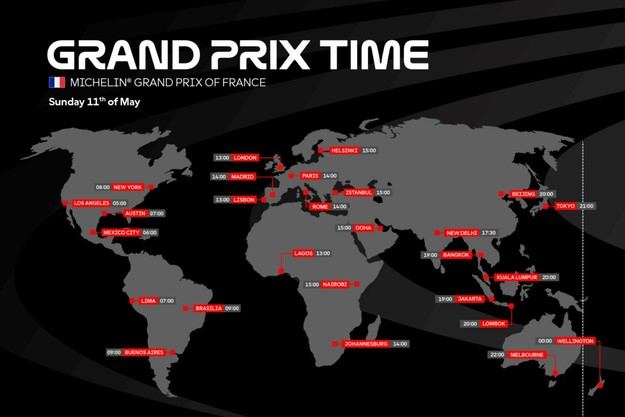 Horarios del Gran Premio de Francia de MotoGP 2025