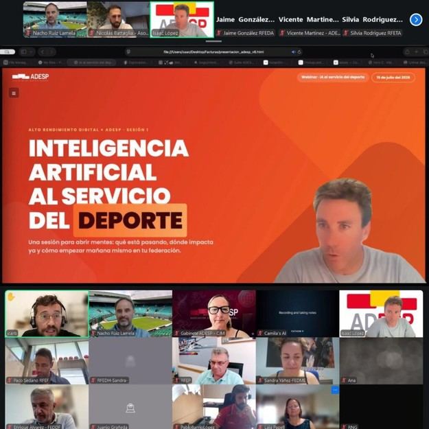 Más de 125 directivos deportivos se capacitan en inteligencia artificial