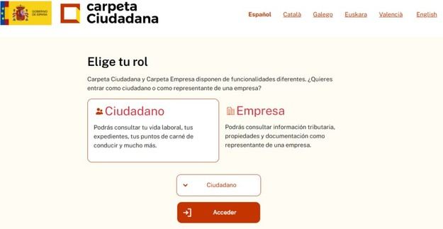 Actualización de 'Mi Carpeta Ciudadana' incluye nuevos servicios para desempleo y formación