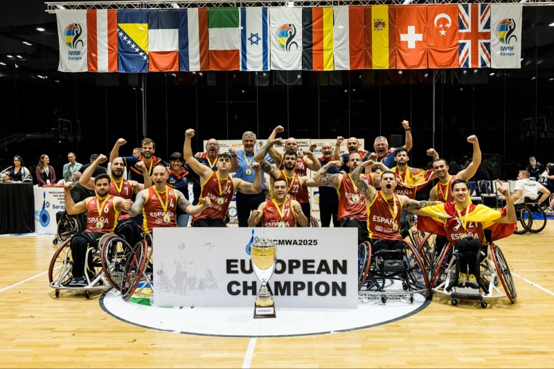 España brilla en el Europeo de Baloncesto en Silla de Ruedas con oro y bronce