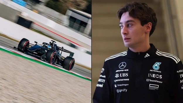 Russell elogia el impresionante Aston Martin tras la prueba en Barcelona