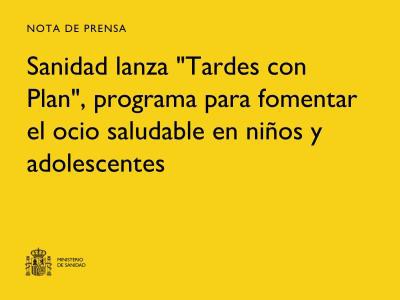 Sanidad presenta programa para promover el ocio saludable en jóvenes