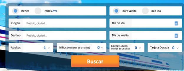 Las mejores ofertas de billetes tren a tan solo un clic de distancia