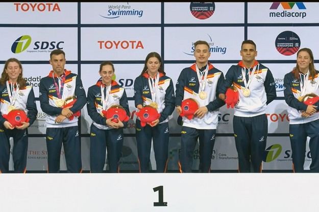 España suma medallas en natación paralímpica en el Mundial de Singapur